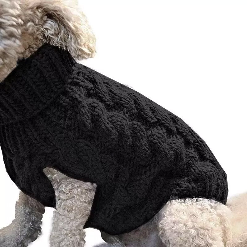 Puppy Dog Jumper Winter Warm Knitted Sweater Pet Clothes Small Dogs Coat Thermal S Size - Pink