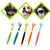 Three Sided Dog Toothbrush Pet Cat Teeth Cleaning Tool Oral Mouth Care Soft Bristle - Dark Green