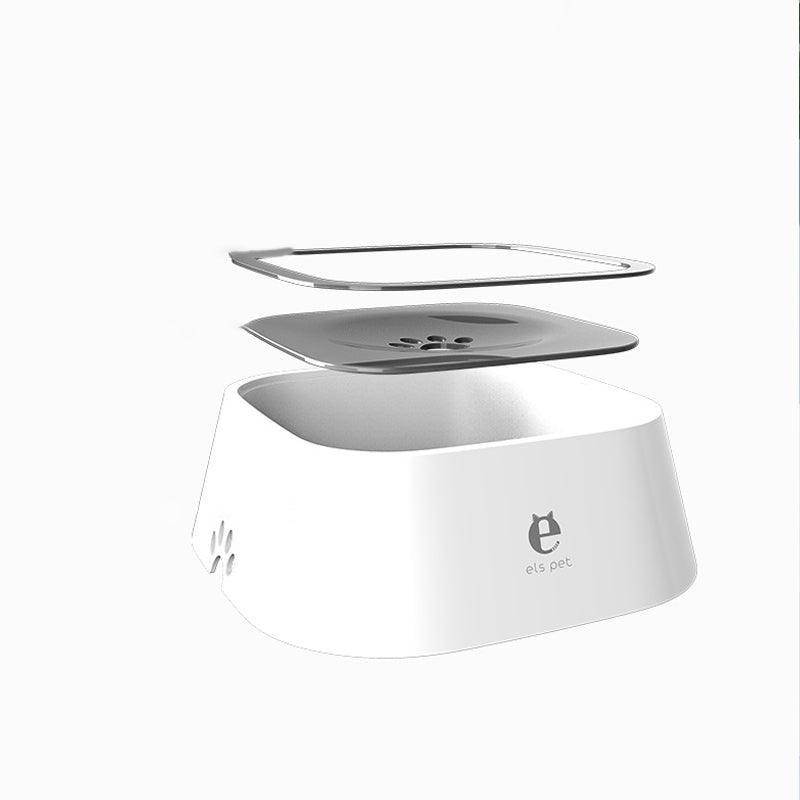 1.5L Pet Water Bowl No-Spill Design Slow Drinking Feeder with Non-Slip Base - Blue