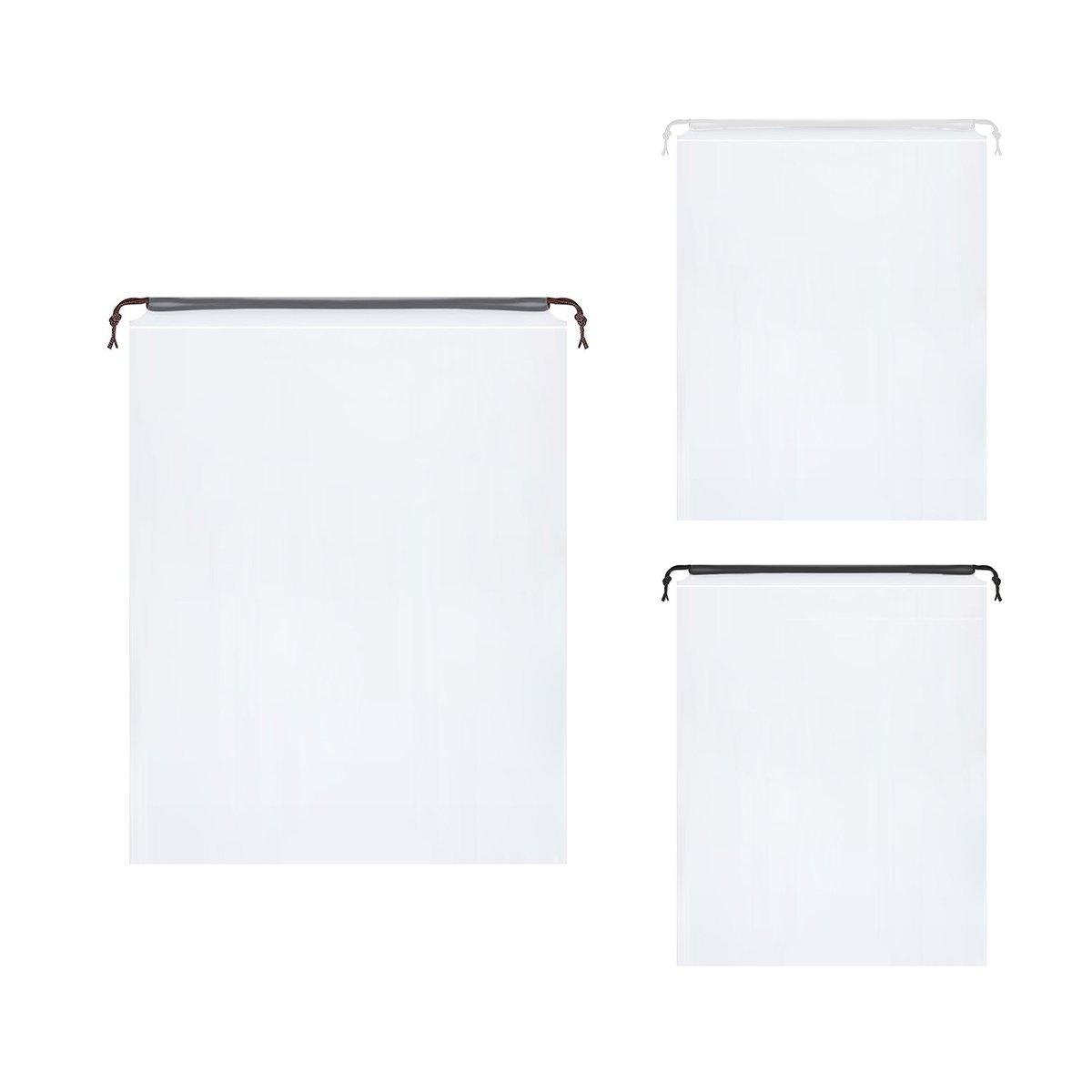 25PCS Portable Travel Shoe Bags Sport Storage Pouch Drawstring Dust Organizer - White-30*35cm