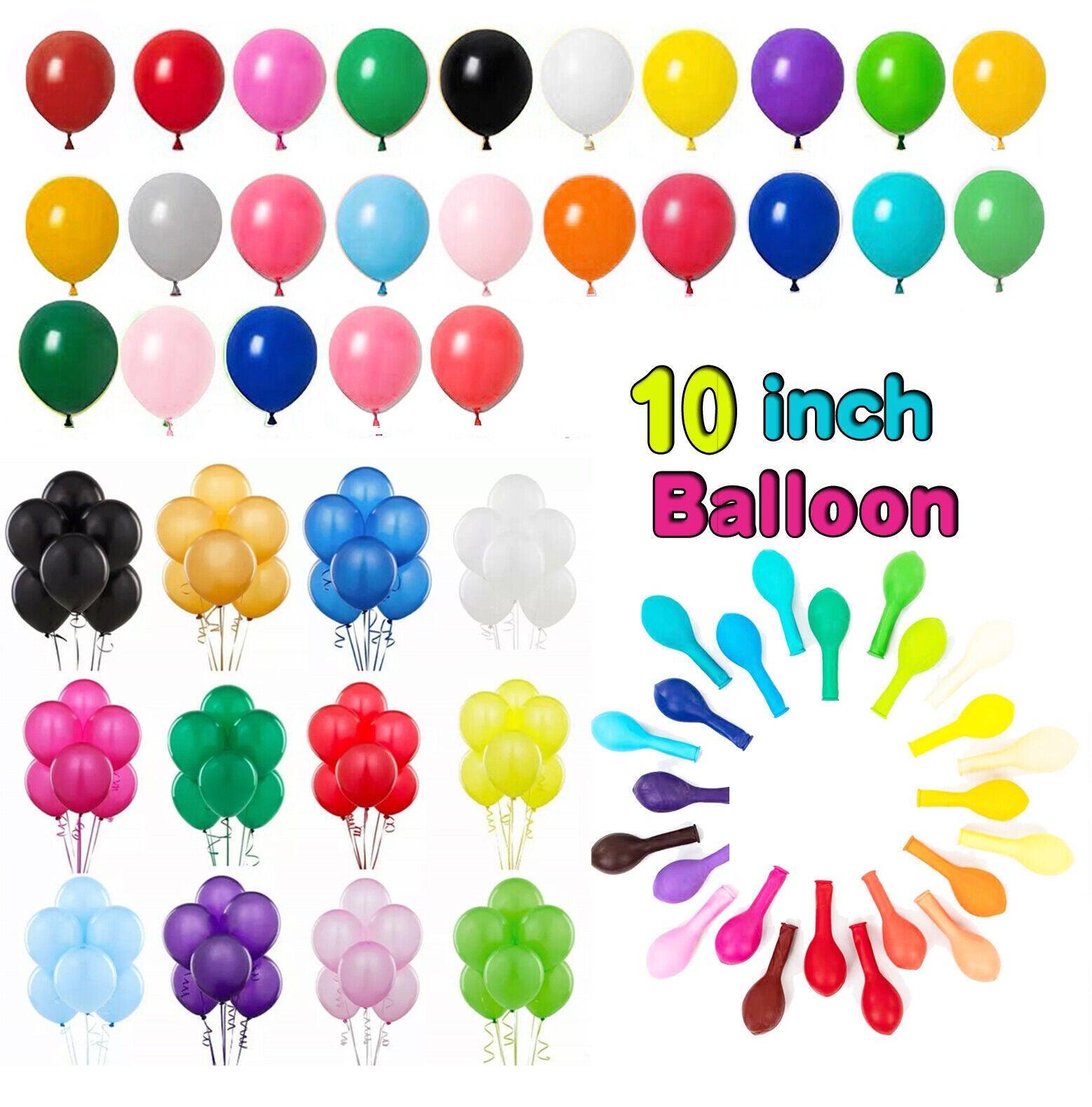 100PCS 10 Inch Latex Balloons Party Decorations Birthday Wedding Balloon Solid Colour - Fruit Green