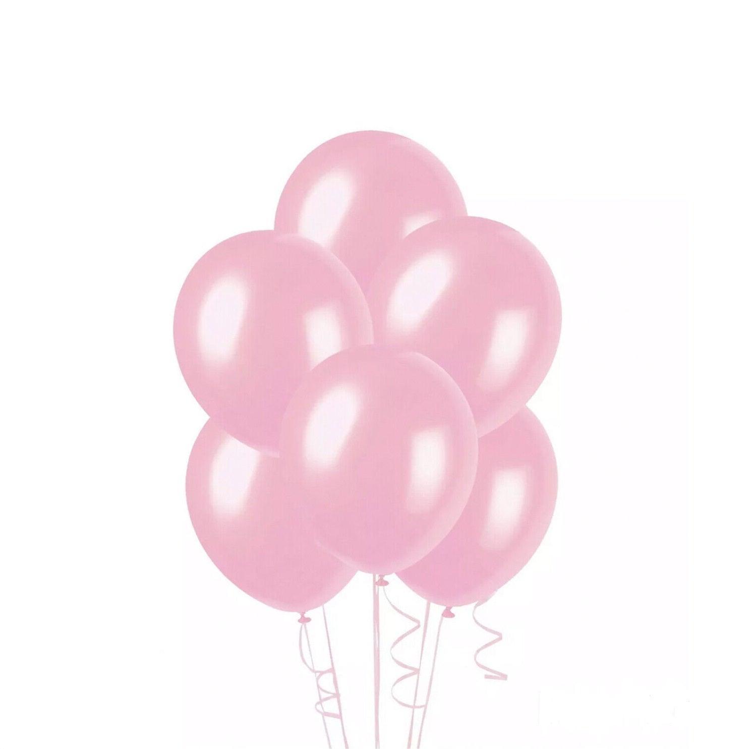 100PCS 10 Inch Latex Balloons Party Decorations Birthday Wedding Balloon Solid Colour - Light Rose