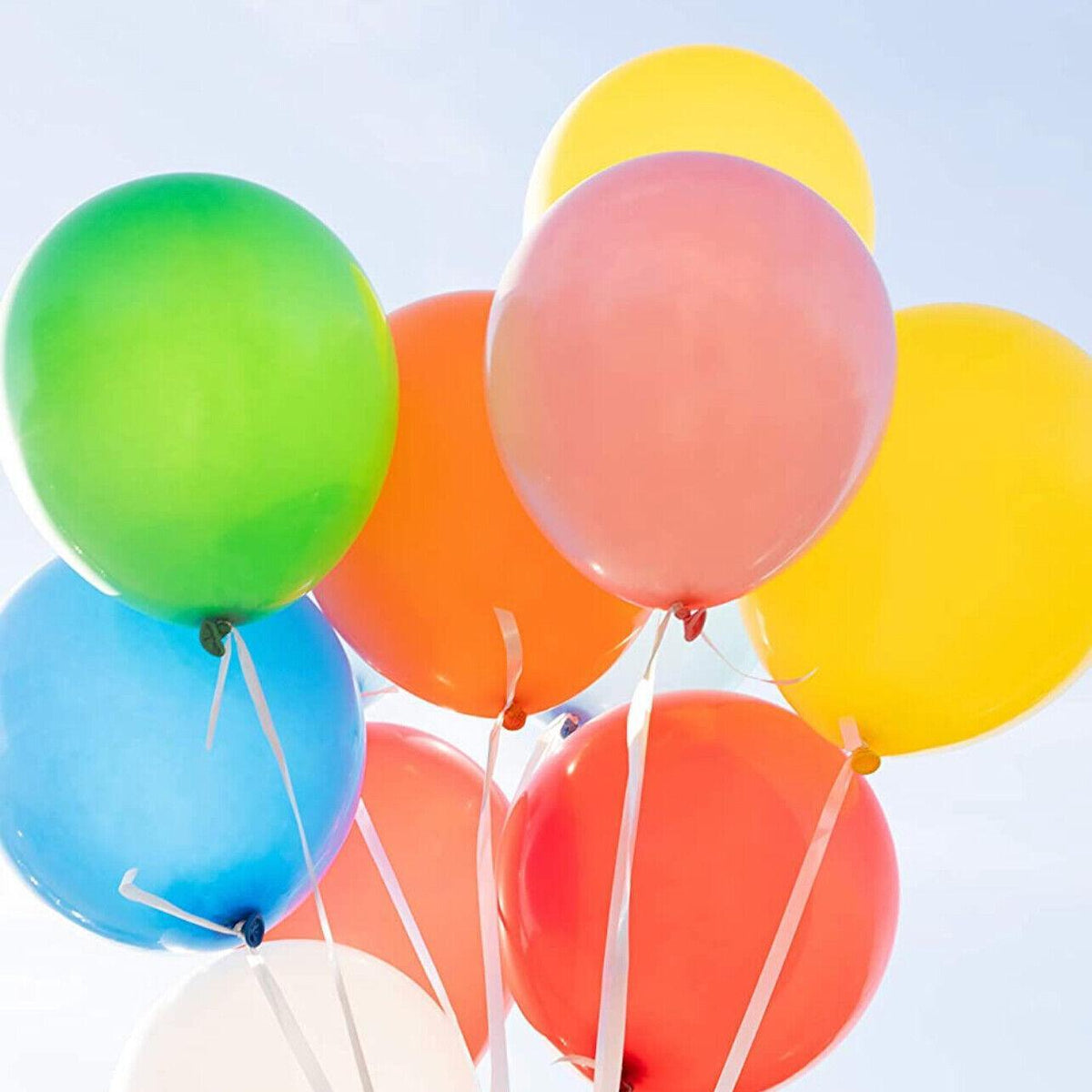 100PCS 10 Inch Latex Balloons Party Decorations Birthday Wedding Balloon Solid Colour - Orange