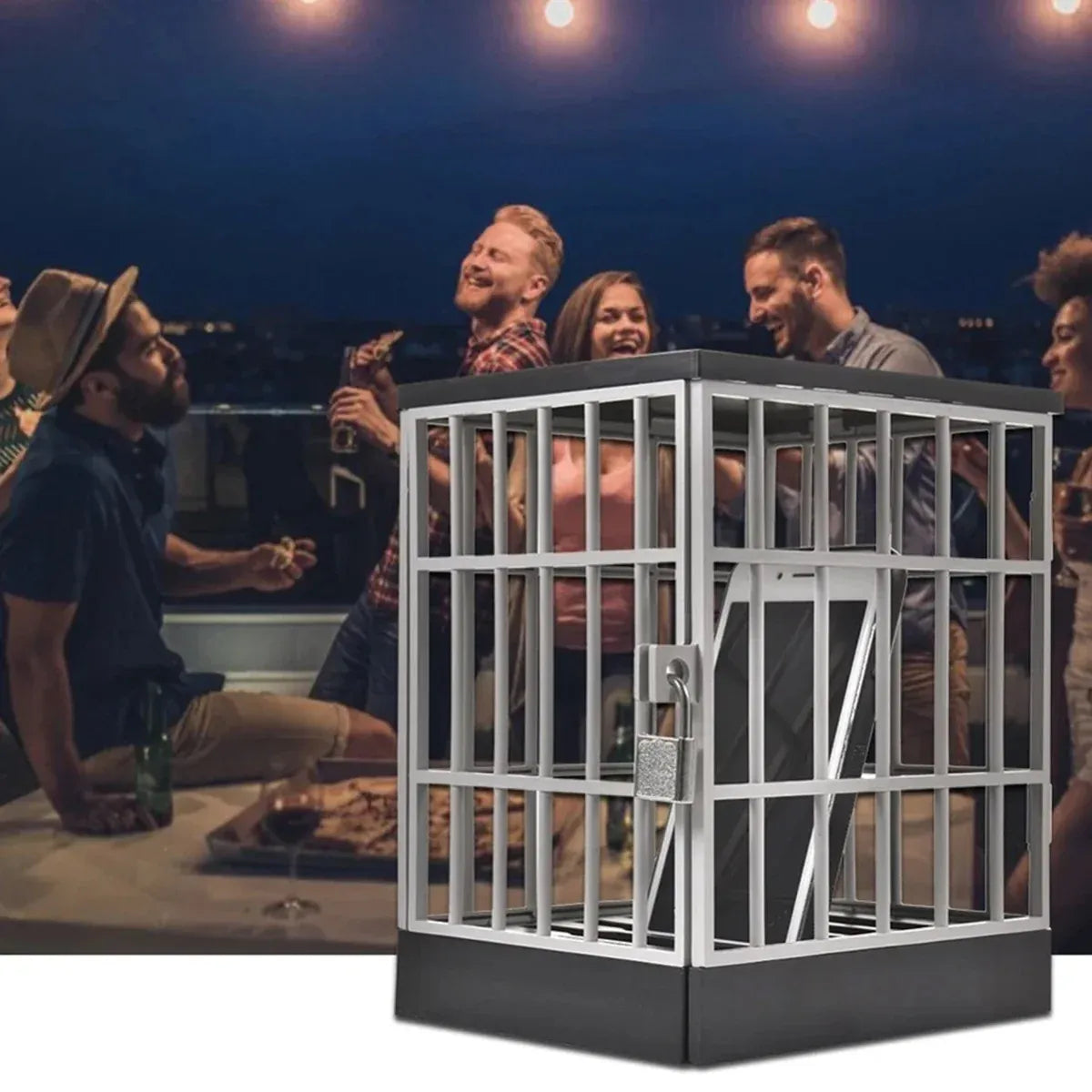 Mobile Phone Jail Lock Up Safe Smartphone Storage Box Prison Cell Locking Cage