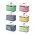Foldable Picnic Basket Outdoor Camping Carrying Basket Portable Food Storage - Greenery