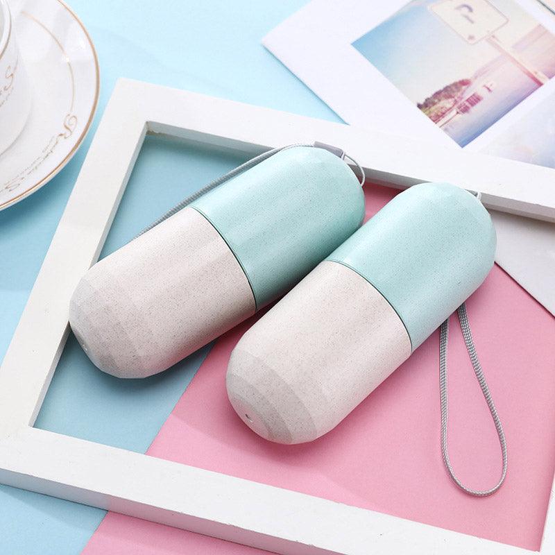 Sealed 7 Compartment Rotating Pill Box Weekly Travel Capsule Organizer Case