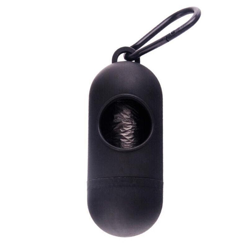 Portable Dog Waste Bag Dispenser with Refill Rolls for Pet Walking Cleanup - Green