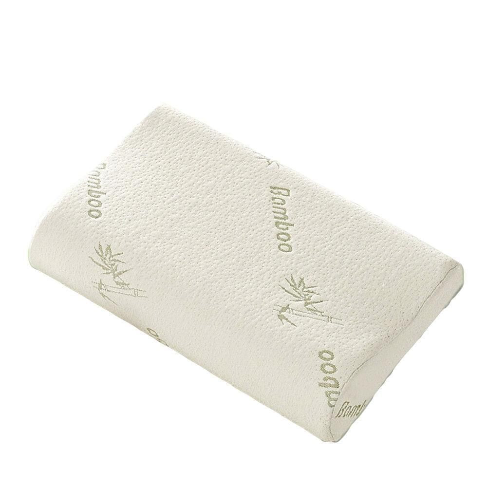 1/2PCS Memory Foam Neck Pillow Wavy Contour Slow Rebound Pillow - 60x40x12cm-2pcs