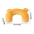 Dog Pet U Shaped Pillow Cartoon Breathable Cat Sleeping Cushion for All Seasons - Brown