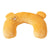 Dog Pet U Shaped Pillow Cartoon Breathable Cat Sleeping Cushion for All Seasons - Brown