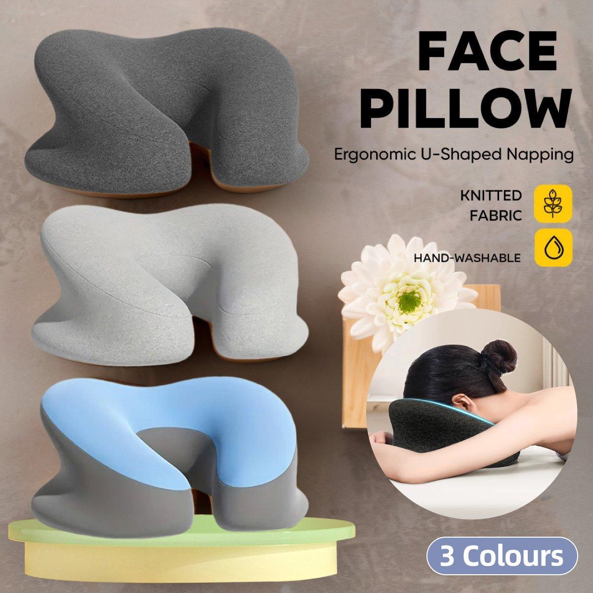 Universal Massage Table Face Cushion Pillow U Shape Head Face Down Rest Pillow - Dark Grey