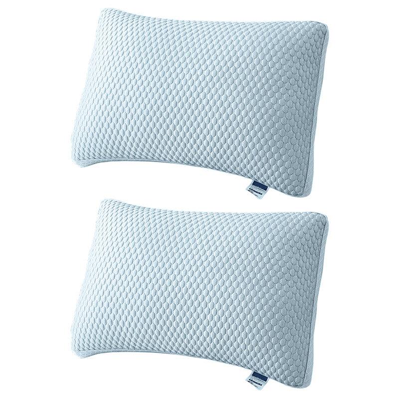 2pcs Breathable Pillow Set for Summer Comfort Soft for Home Use Sleeping Support