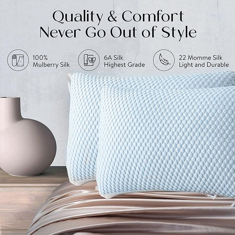 2pcs Breathable Pillow Set for Summer Comfort Soft for Home Use Sleeping Support