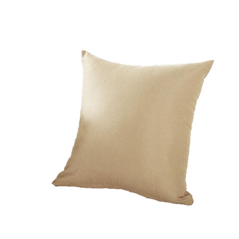40x40cm Multicoloured Plain Solid Colour Cushion Cover Covers Decorative Pillow Case - Light Coffee