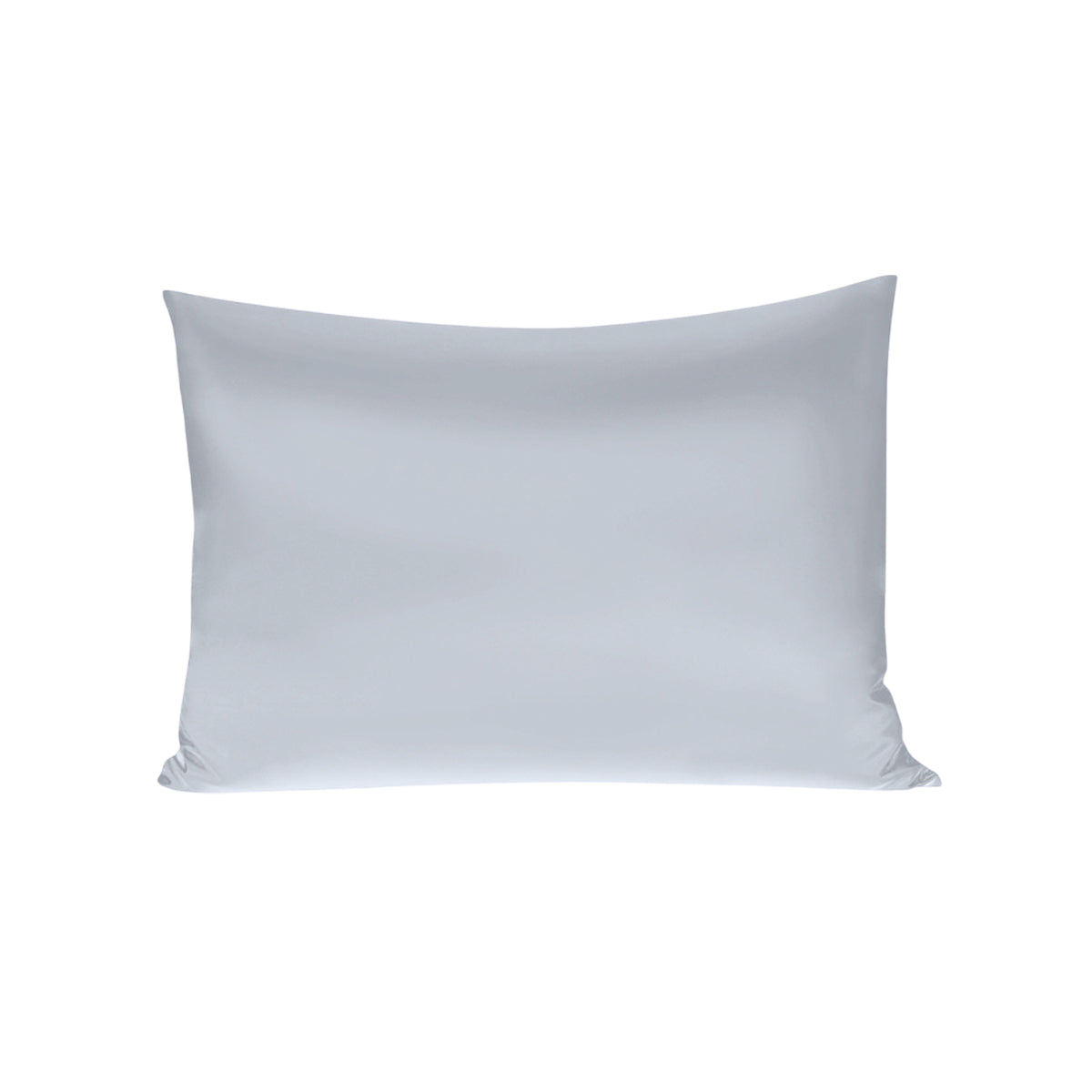 Silk Envelope Pillowcase Soft Satin Protective Cover for Bed Sleep Comfort - Silver