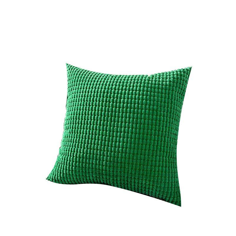 45X45 Plain Solid Colour Cushion Cover Decorative Pillow Case Home Multicoloured - Brown