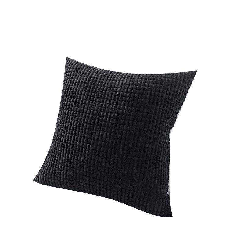 45X45 Plain Solid Colour Cushion Cover Decorative Pillow Case Home Multicoloured - Light Grey
