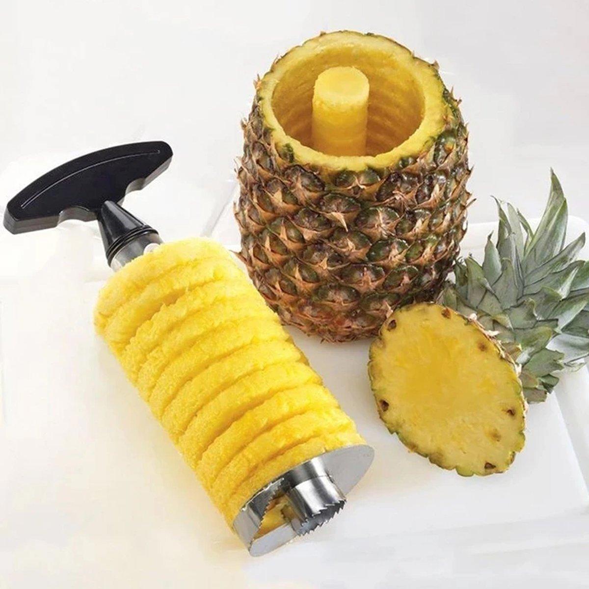 Stainless Steel Pineapple Corer Slicer Peeler Cutter Tool Easy Pineapple Cutter - Blue