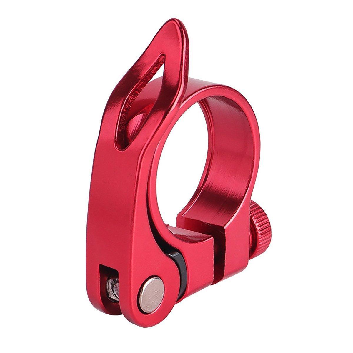 Quick Release Bicycle Seat Tube Clamp Multi Color Lever Lock Cycling Accessories - Golden-3-1