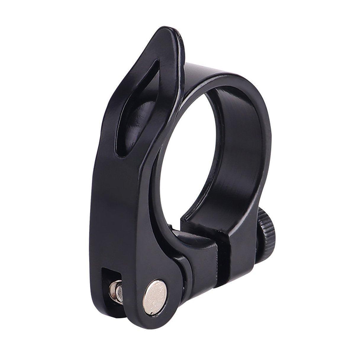 Quick Release Bicycle Seat Tube Clamp Multi Color Lever Lock Cycling Accessories - Silver-3-1
