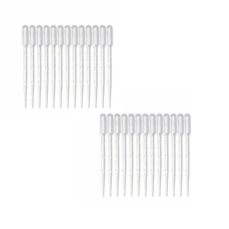100X 3ml Disposable Graduated Plastic Pipettes for Liquid Transfer - 100PCS