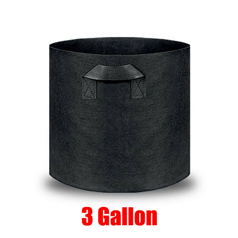 10 Pack Breathable Fabric Plant Grow Pots 2 to 20 Gallon Sizes - 20 Gallon-10PCS