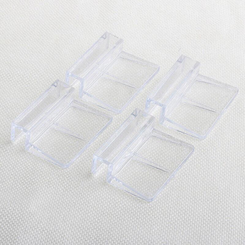4Pcs Plastic Clips Glass Cover Support Holder Aquarium Fish Tank 6/8/10/12Mm New - 8MM