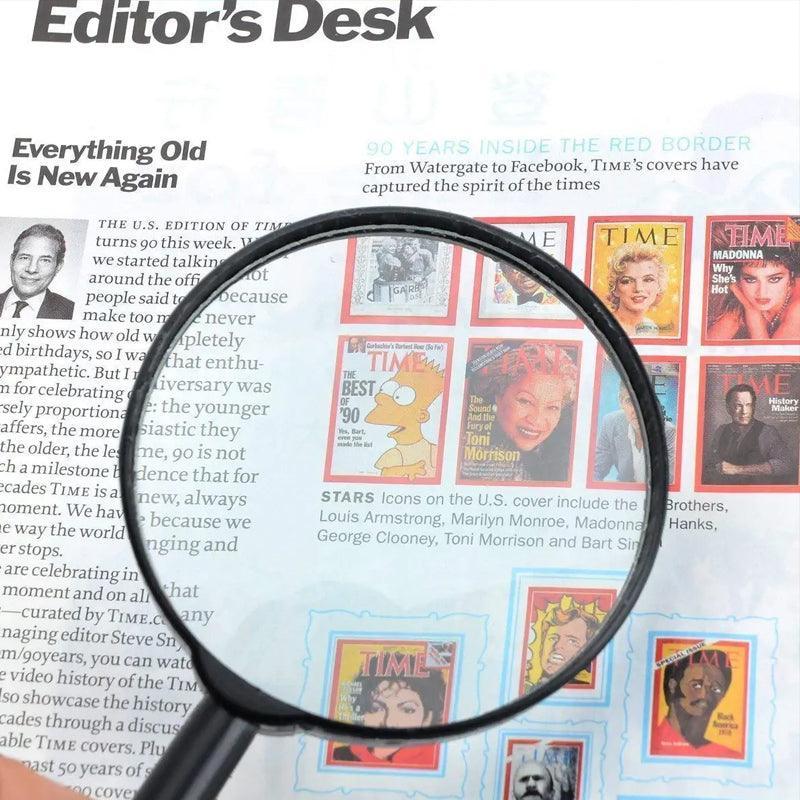 10cm Handheld Magnifying Glass Loupe for Optimal Reading Clarity