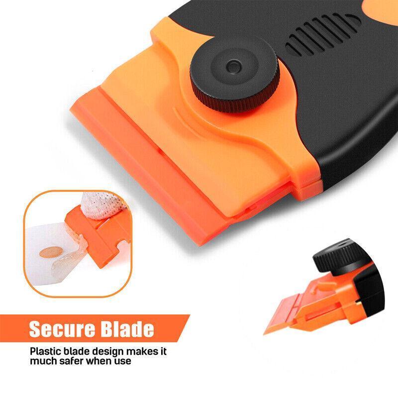 Plastic Razor Blade Scraper or Replacement Blades 10/20/30/50/100PCS Cleaning Tool - 1X Plastic Scraper