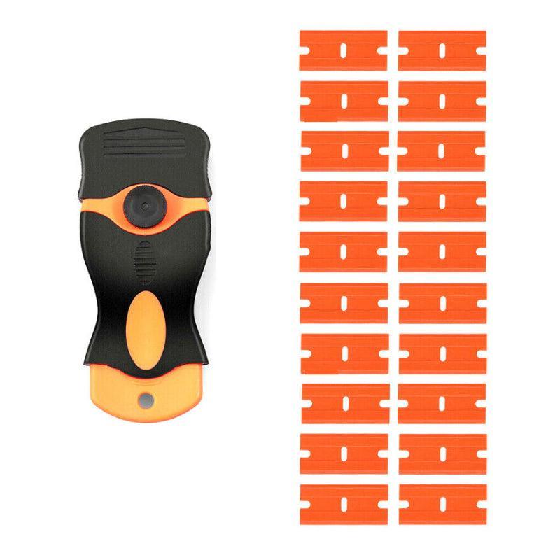 Plastic Razor Blade Scraper or Replacement Blades 10/20/30/50/100PCS Cleaning Tool - 1X Plastic Scraper