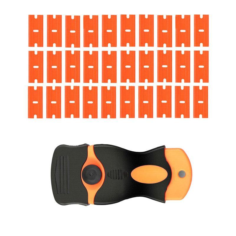 Plastic Razor Blade Scraper or Replacement Blades 10/20/30/50/100PCS Cleaning Tool - 1X Plastic Scraper