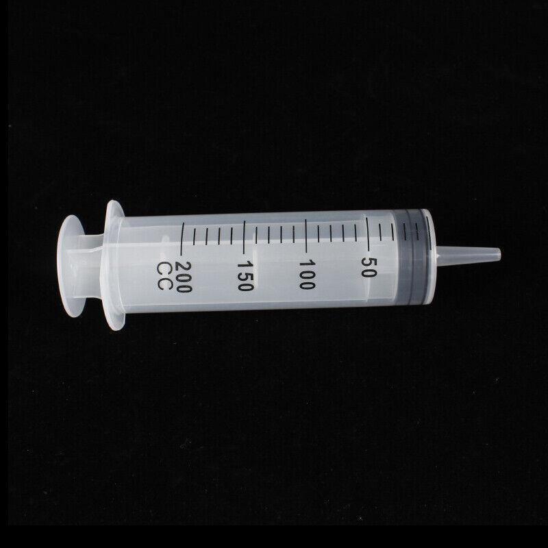 100-200Ml Reusable Hydroponics Nutrient Measuring Syringe - 200Ml