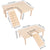 Hamster Wood Stand Platform with Ladder Small Animal Toy Hamster Rat Accessories - L-shape