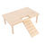 Hamster Wood Stand Platform with Ladder Small Animal Toy Hamster Rat Accessories - L-shape