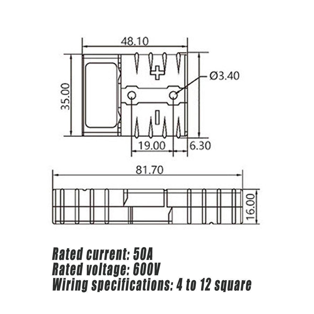 Electric Battery Connector Fuse Holder with Silicone Wire for Car and Boat Power