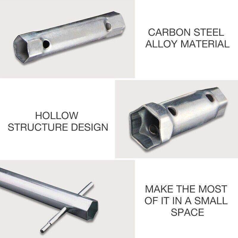 10PCS Spark Plug Wrench Set Hex Socket Spanner Tools for Bike Car and Home Use