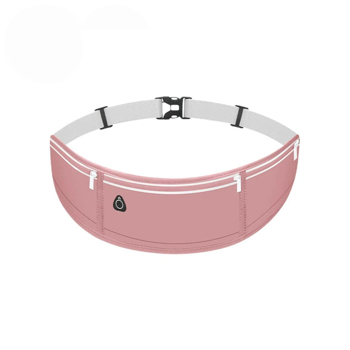 Running Waist Bag Mobile Phone Holder Fitness Sports Small Pouch Adjustable Belt - Shining Grey