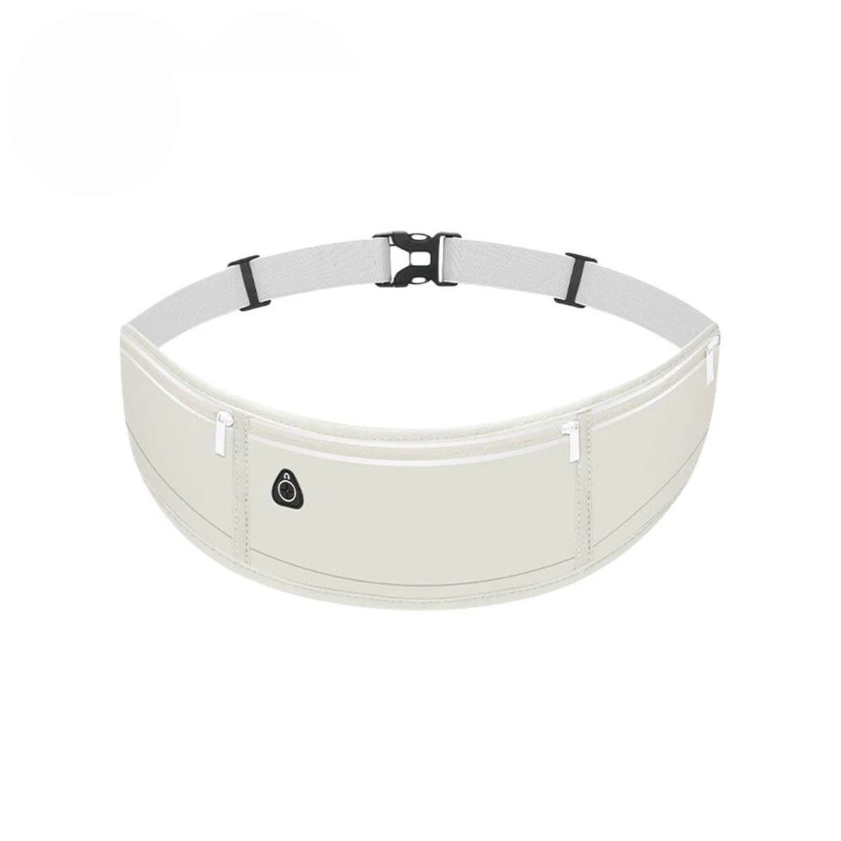 Running Waist Bag Mobile Phone Holder Fitness Sports Small Pouch Adjustable Belt - Shining Grey