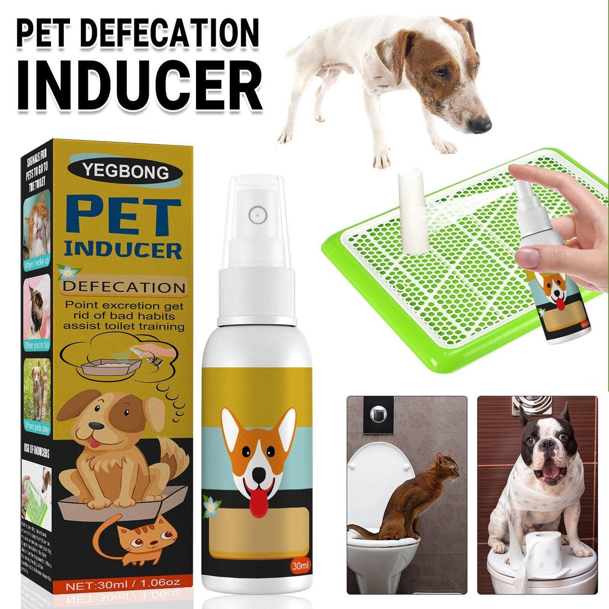 Pet Toilet Training Spray Inducer Dog Poops Cat Pee Urine Positioning Defecation