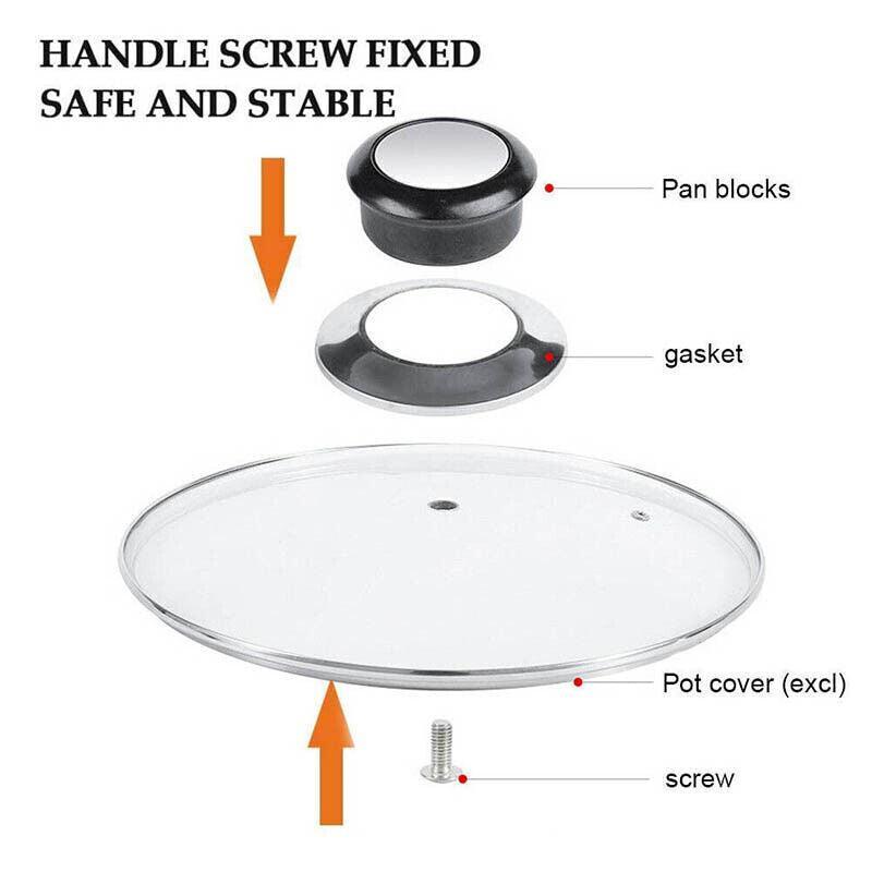 2PCS Cookware Lid Knob Handle Set for Pot Pan Saucepan Replacement