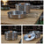2PCS 304 Stainless Steel Camping Pot and Pan Set With Folding Handles Outdoor