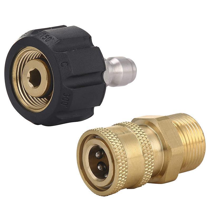 Pressure Washer Adapter 1/4inch Quick Connect Kit M22-14 Adapter