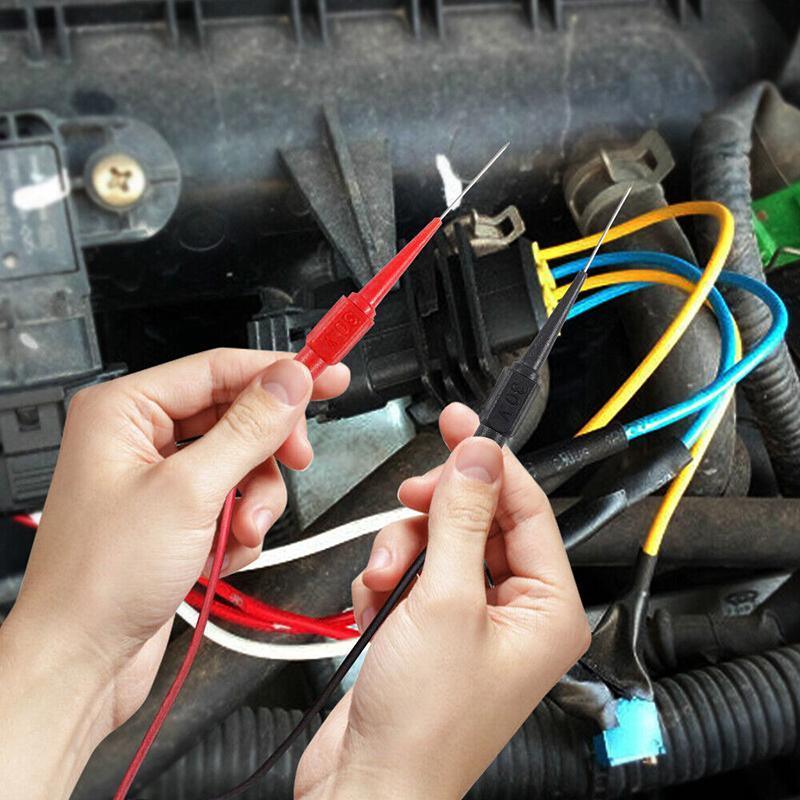 4PCS Multimeter Testing Lead Fluke Extention Back Probes Sharp Needles Micro Pins