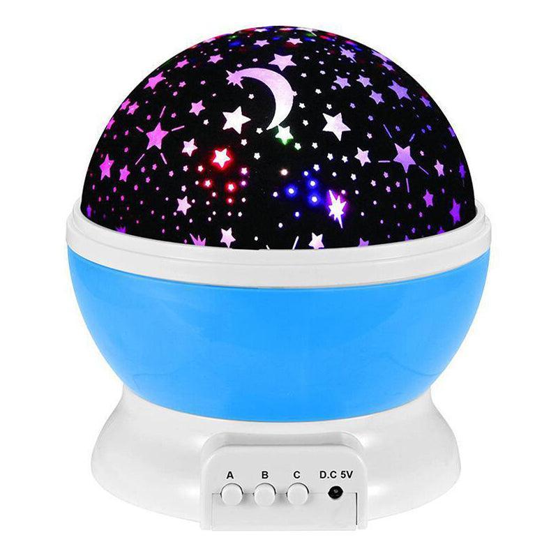 LED Night Star Galaxy Projector Rotating Lamp for Bedroom Ambience and Gift Use - Blue