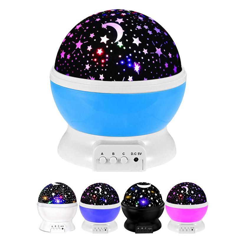 LED Night Star Galaxy Projector Rotating Lamp for Bedroom Ambience and Gift Use - White