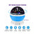 LED Night Star Galaxy Projector Rotating Lamp for Bedroom Ambience and Gift Use - White
