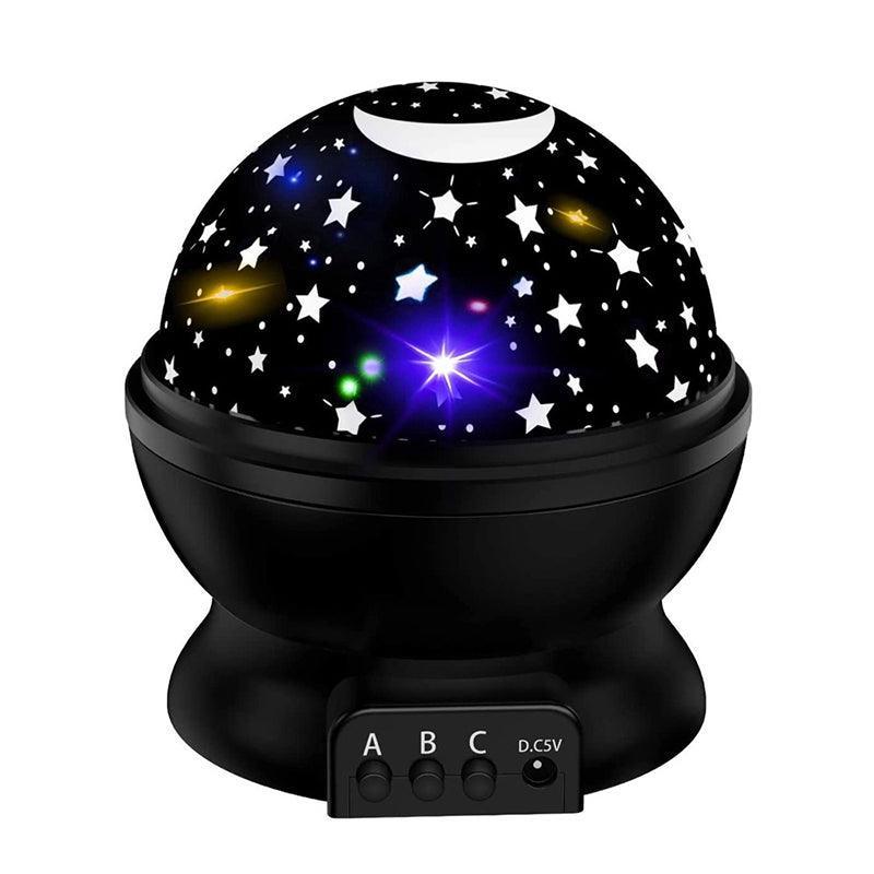 LED Night Star Galaxy Projector Rotating Lamp for Bedroom Ambience and Gift Use - White