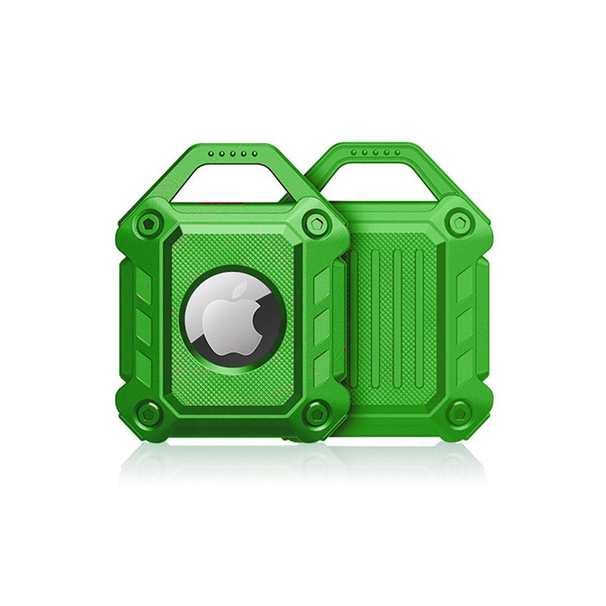 Waterproof Apple AirTag Protective Case TPU Cover Air Tag Tracker Loop Holder - Green