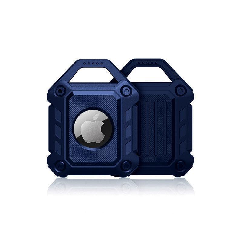 Waterproof Apple AirTag Protective Case TPU Cover Air Tag Tracker Loop Holder - White