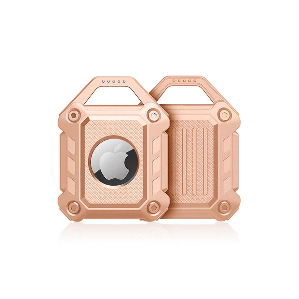 Waterproof Apple AirTag Protective Case TPU Cover Air Tag Tracker Loop Holder - White